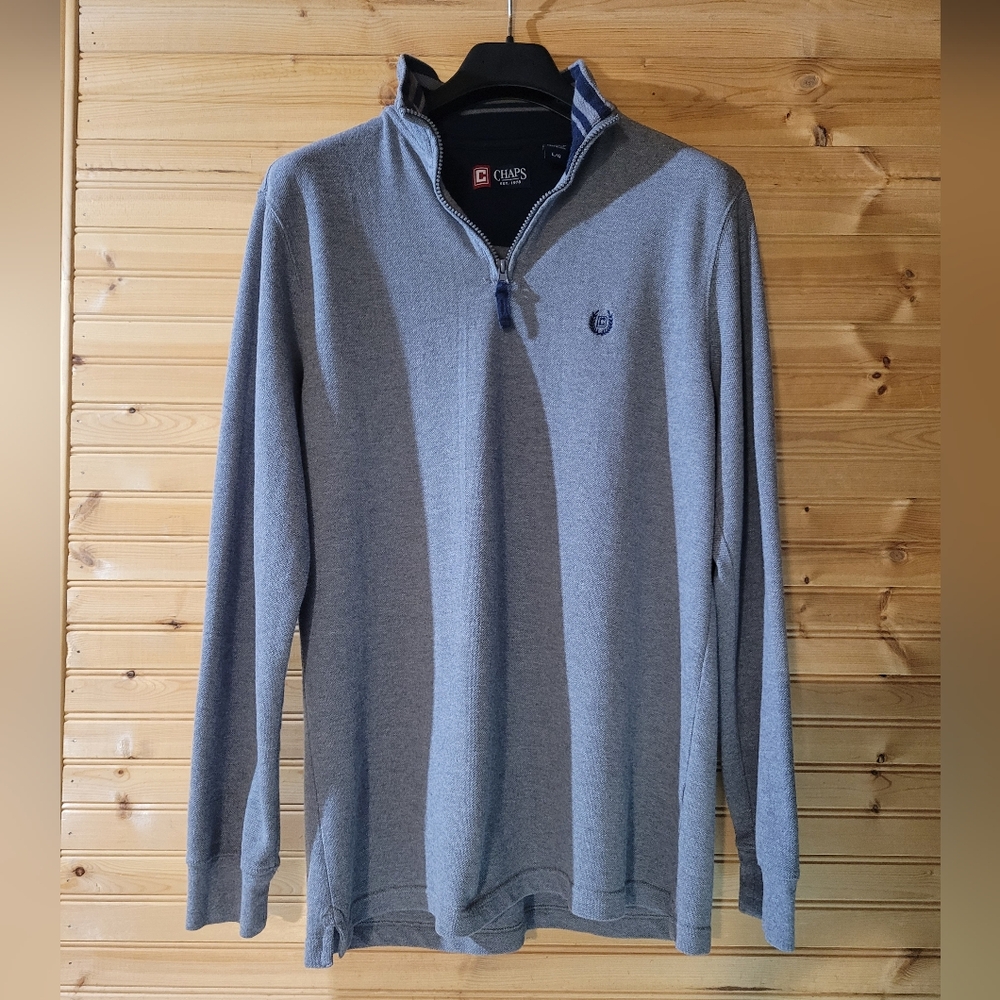 Large grey cotton sweater